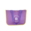 Purple Tote Bag with Snap Button Closure