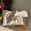Envelope Drawstring Bag Linen Flap Bow