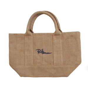 Jute Tote Bag Embroidered Casual Shopper