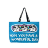 Cat PP Woven Tote Bag for Shopping