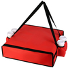 Professional Pizza Delivery Bag with Integrated Drink Carriers