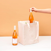 Six Bottle Organic Cotton Canvas Wine Tote Bag