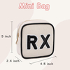 Canvas Medicine Bag with Custom Letter Patch