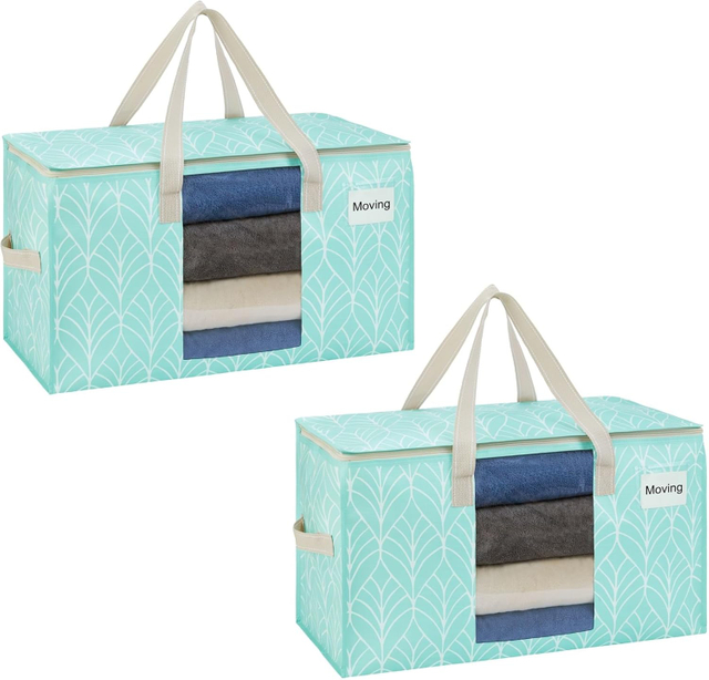 Foldable Storage Moving Bag with Clear Window