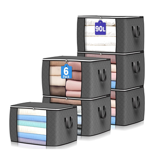 90L gro&szlig;e faltbare Aufbewahrungstasche mit verst&auml;rktem Griff