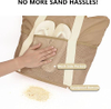 Mesh Beach Tote with Zipper and Multiple Pockets