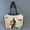  Dual-Sided Character Prints Laminated Woven Tote Bag