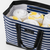 Waterproof Striped Large Capacity Tote Bag