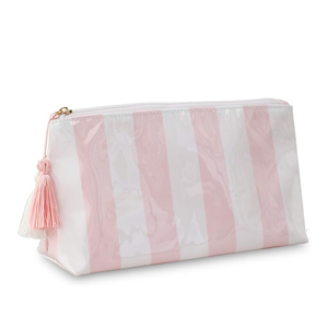Striped Tassel Waterproof Makeup Bag