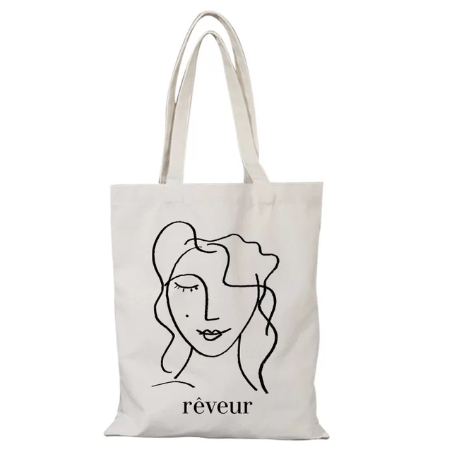 Saigon Text Attitude Canvas Tote Bag Series