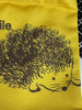 Yellow Hedgehog Cartoon Canvas Tote Bag Cute