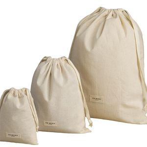 Natural Cotton Drawstring Bag Dust Protector