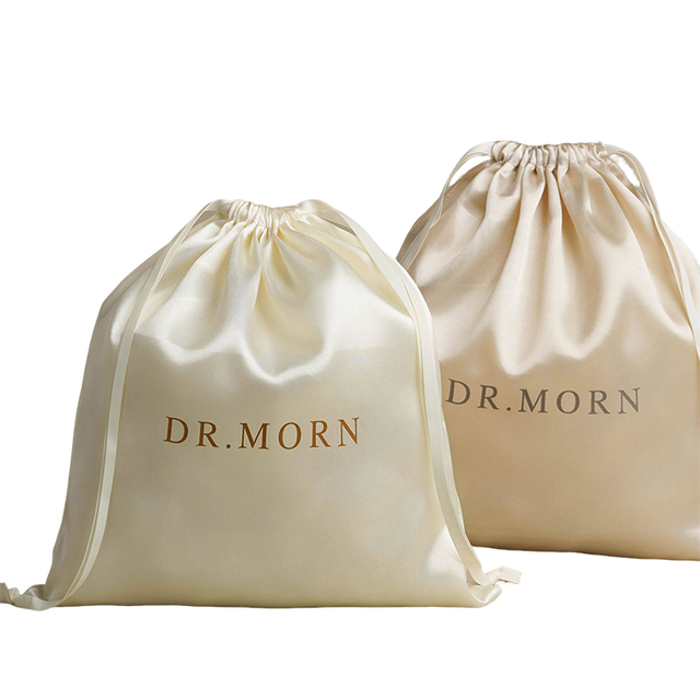 Custom Logo Satin Drawstring Storage Bag