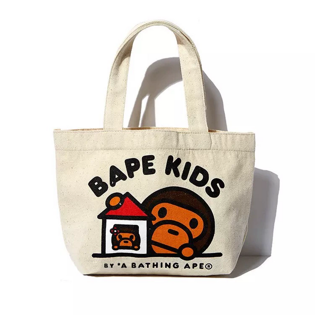 Monkey Print Canvas Lunch Bag Tote Handbag bulk