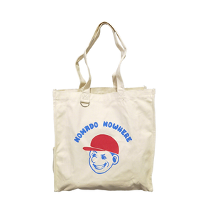 Retro Character Multi-Pocket Canvas Tote Bag with Side Pockets
