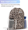 Water Resistant Drawstring Backpack with Mesh Pockets