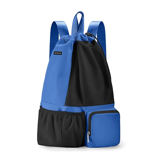 Mesh Drawstring Swim Backpack