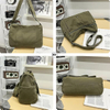 Vintage Washed Canvas Crossbody Messenger Bag