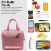 Pink Thermal Insulated Lunch Tote Bag