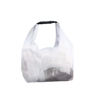 Roll Closure Foldable EVA Mesh Travel Toiletry Bag