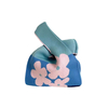 Flower Printed Mini Knot Wrist Bag