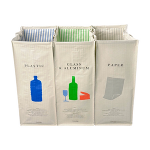 PP Woven Laundry Basket with Snap Buttons