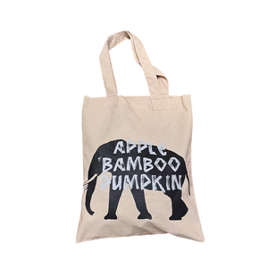 Elephant Print Linen breathable Tote Bag