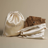 Custom Logo Satin Drawstring Storage Bag