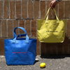  Reusable Navy Lemon Waterproof Woven Tote Bag