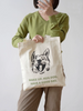 12oz Cotton Canvas Dog Print Tote Bag