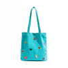 Ocean Shell Embroidery Denim Canvas Tote Bag