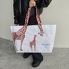 Giraffe Animal Print Waterproof Woven Grocery Bag