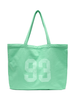 Woman Number Print Large Commuter Canvas Tote Bag