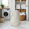 Canvas Laundry Backpack with Drawstring Closure