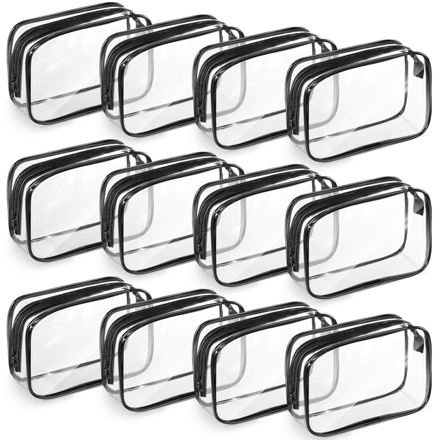 Clear PVC Waterproof Cosmetic Bag Travel Toiletry Pouches