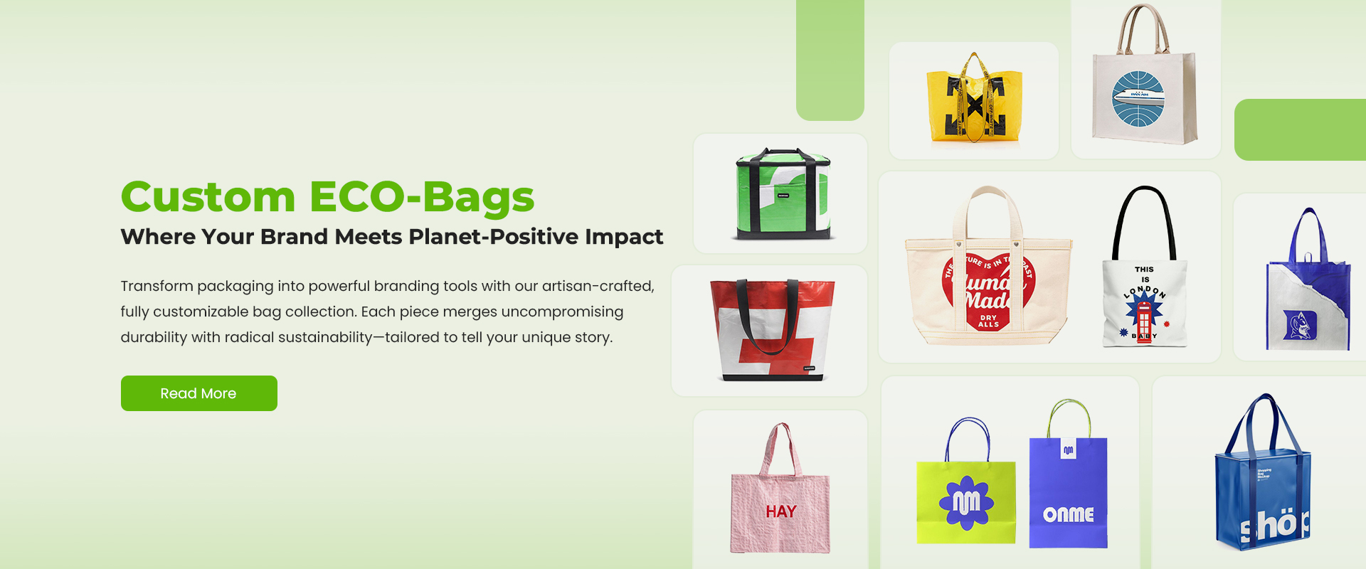 custom eco-bags banner