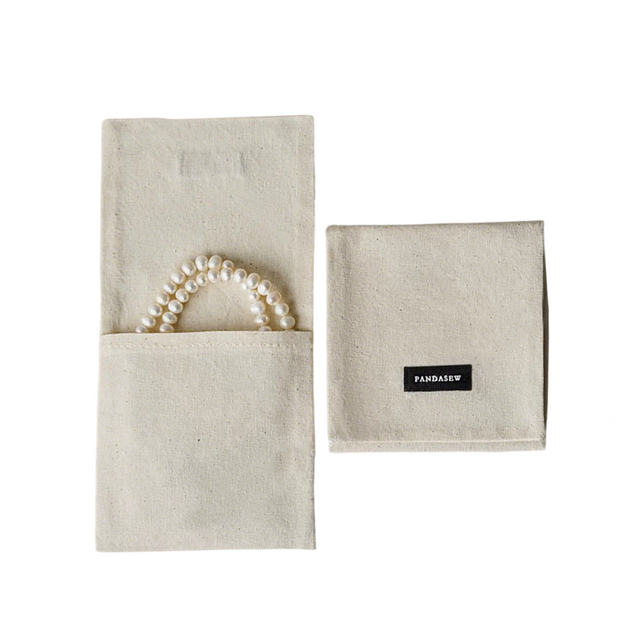 Custom Logo Double-Layer Envelope Jewelry Pouch