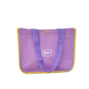 Purple Tote Bag with Snap Button Closure