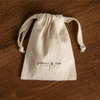 Bamboo Cotton Drawstring Bag Small Pouch
