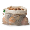 Organic Cotton Mesh Produce Bag Drawstring