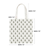 Christmas Tree Canvas Tote Bag Customizable