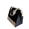 Japanese-Style Color-Block Insulated Lunch Tote Bag