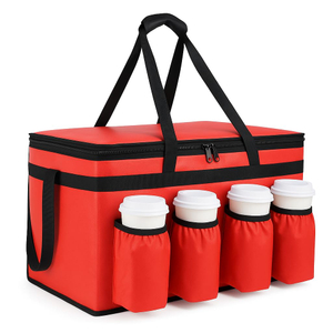 XXX-Large Insulated Food Delivery Bag with 4 Cup Holders