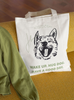 12oz Cotton Canvas Dog Print Tote Bag