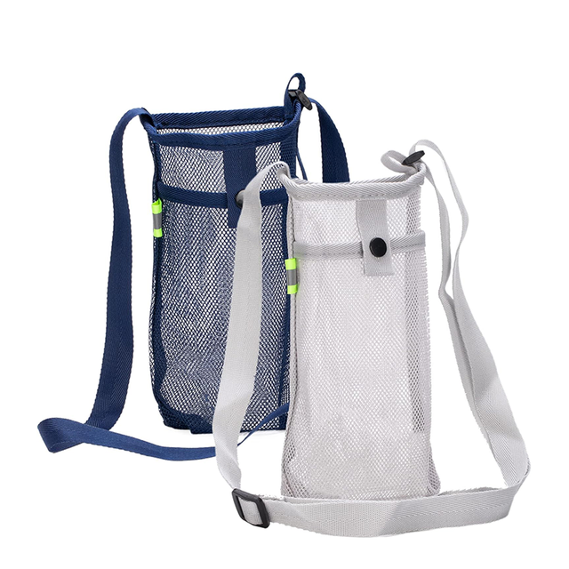 Breathable Mesh Crossbody Water Bottle Sling Bag