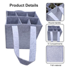 6 Compartment Felt Wine Bottle Carrier
