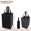 4 Bottle Non-Woven Wine Carrier Tote Bag