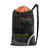 Mesh Drawstring Swim Backpack with Foldable Zipper Pocket