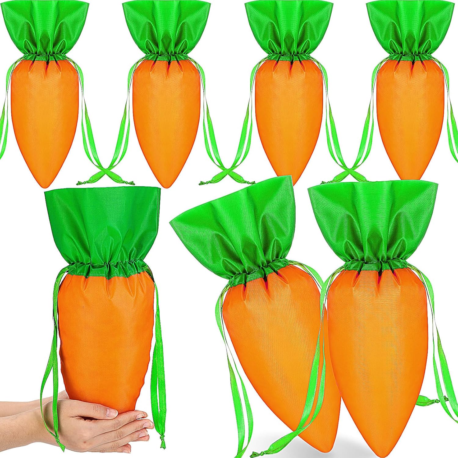Carrot Drawstring Easter Treat Bag