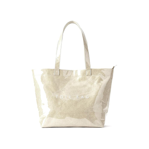 PVC Zipper Tote Beach Bag Plastic Shoulder Bag